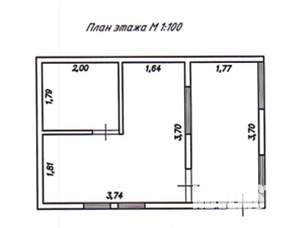 Дом 21м², 1-этажный, участок 4 сот.