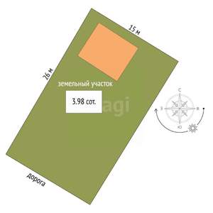 Дом 48м², 2-этажный, участок 4 сот.