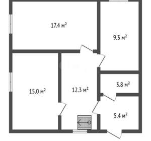 Дом 167м², 3-этажный, участок 4 сот.  
