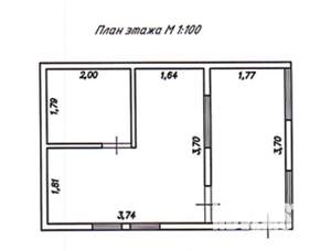 Дом 21м², 1-этажный, участок 4 сот.  