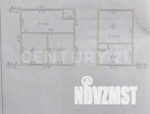 Дом 59м², 2-этажный, участок 6 сот.  