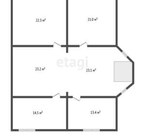 Дом 237м², 2-этажный, участок 23 сот.  