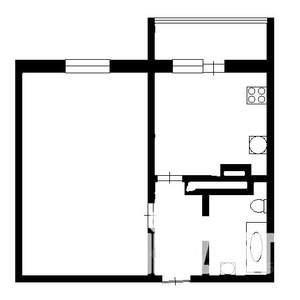 1-к квартира, на длительный срок, 42м2, 13/14 этаж
