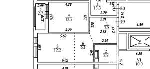 2-к квартира, на длительный срок, 44м2, 3/22 этаж