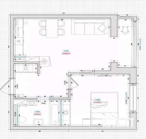 1-к квартира, на длительный срок, 46м2, 6/20 этаж