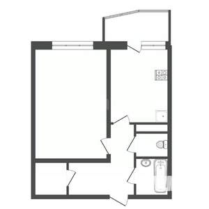 1-к квартира, на длительный срок, 42м2, 16/17 этаж