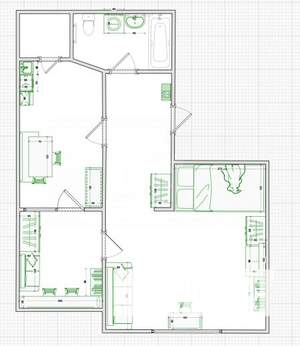 1-к квартира, на длительный срок, 55м2, 3/6 этаж
