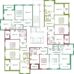 2-к квартира, вторичка, 61м2, 4/19 этаж