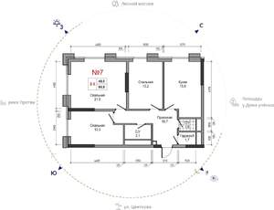 3-к квартира, вторичка, 81м2, 4/30 этаж