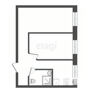 2-к квартира, вторичка, 41м2, 2/4 этаж