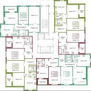 1-к квартира, вторичка, 45м2, 13/19 этаж