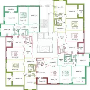 2-к квартира, вторичка, 61м2, 14/19 этаж