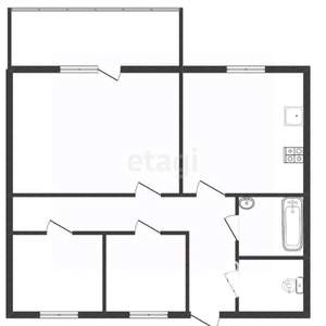 3-к квартира, вторичка, 58м2, 5/5 этаж