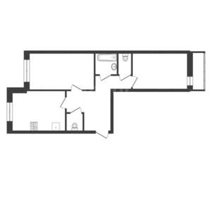 2-к квартира, вторичка, 70м2, 14/17 этаж