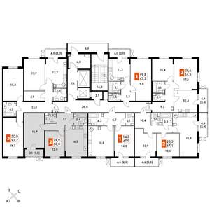2-к квартира, вторичка, 60м2, 9/24 этаж