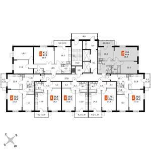 2-к квартира, вторичка, 61м2, 18/22 этаж