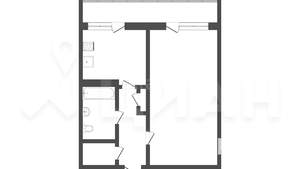 1-к квартира, вторичка, 35м2, 1/15 этаж
