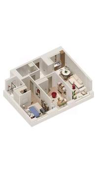 2-к квартира, вторичка, 69м2, 17/21 этаж