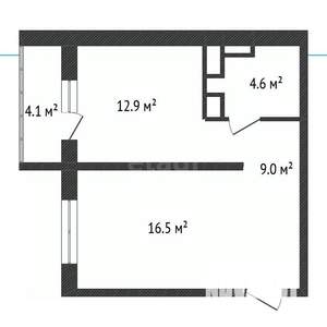 1-к квартира, сданный дом, 43м2, 15/17 этаж