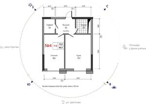 1-к квартира, вторичка, 50м2, 3/29 этаж
