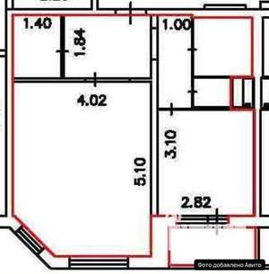 1-к квартира, вторичка, 43м2, 17/17 этаж