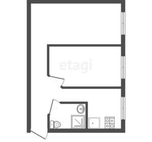 2-к квартира, вторичка, 41м2, 2/4 этаж