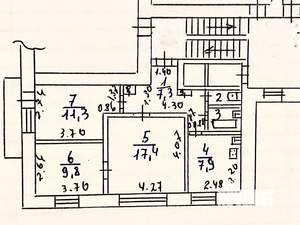 3-к квартира, вторичка, 57м2, 8/9 этаж