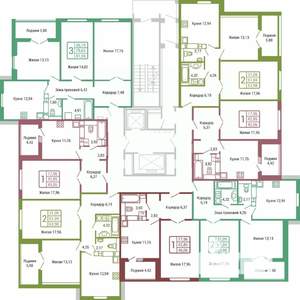 2-к квартира, вторичка, 61м2, 15/19 этаж