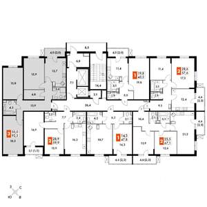 3-к квартира, вторичка, 92м2, 22/22 этаж