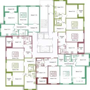1-к квартира, вторичка, 45м2, 5/19 этаж