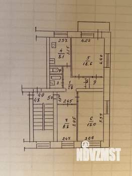 3-к квартира, вторичка, 68м2, 3/4 этаж