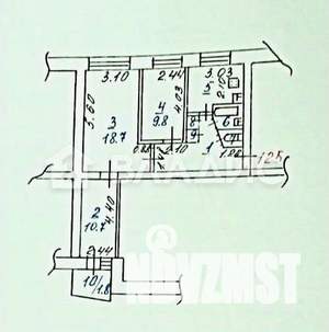 3-к квартира, вторичка, 60м2, 5/9 этаж