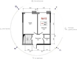 1-к квартира, вторичка, 47м2, 8/30 этаж