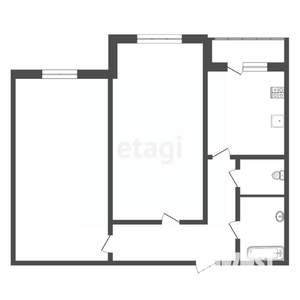 2-к квартира, вторичка, 57м2, 8/10 этаж