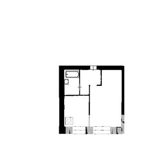 1-к квартира, вторичка, 37м2, 6/9 этаж