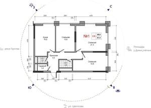 3-к квартира, вторичка, 81м2, 26/29 этаж