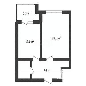 1-к квартира, вторичка, 47м2, 2/9 этаж