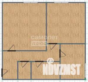 2-к квартира, вторичка, 60м2, 1/4 этаж