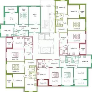1-к квартира, вторичка, 43м2, 19/19 этаж