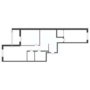 2-к квартира, вторичка, 73м2, 2/19 этаж