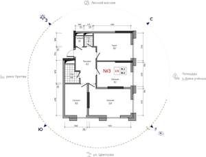3-к квартира, вторичка, 88м2, 3/30 этаж