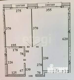 1-к квартира, вторичка, 40м2, 3/11 этаж
