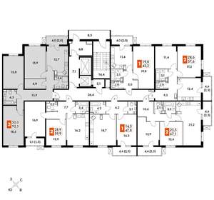 3-к квартира, вторичка, 92м2, 22/25 этаж