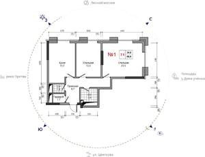 2-к квартира, вторичка, 67м2, 3/30 этаж