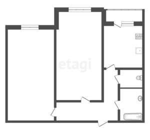 2-к квартира, вторичка, 57м2, 8/10 этаж