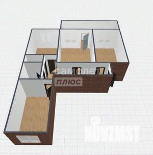 3-к квартира, вторичка, 66м2, 8/9 этаж