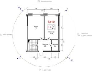 1-к квартира, вторичка, 47м2, 17/30 этаж