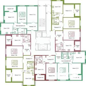 1-к квартира, вторичка, 45м2, 15/19 этаж
