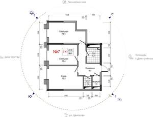 2-к квартира, вторичка, 59м2, 13/30 этаж