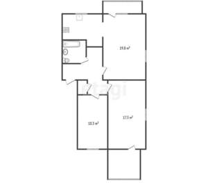 3-к квартира, вторичка, 67м2, 5/5 этаж